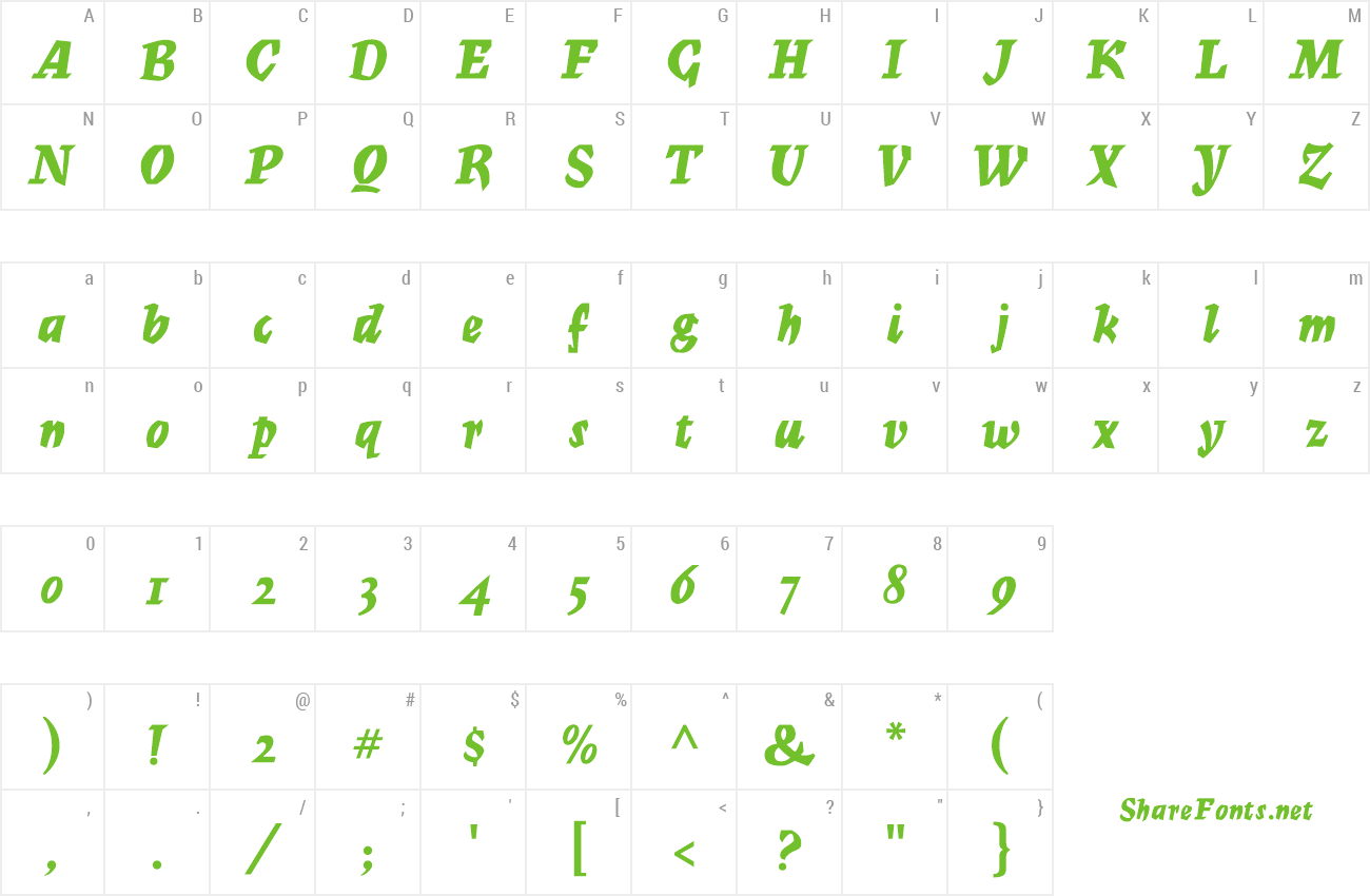 Font Mercurius preview